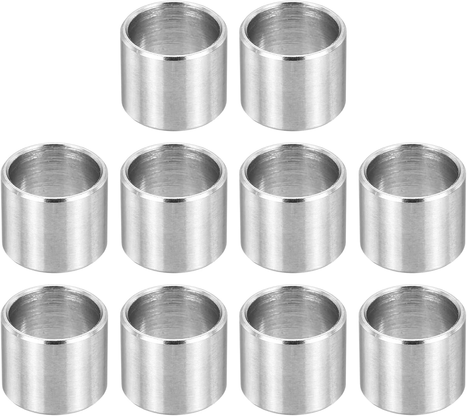PATIKIL M3 Stainless Steel Spacers, 12Pcs Metal Spacer 3mm ID x 6mm OD x 3mm L Screw Standoff for 1/8" or M3 Screw