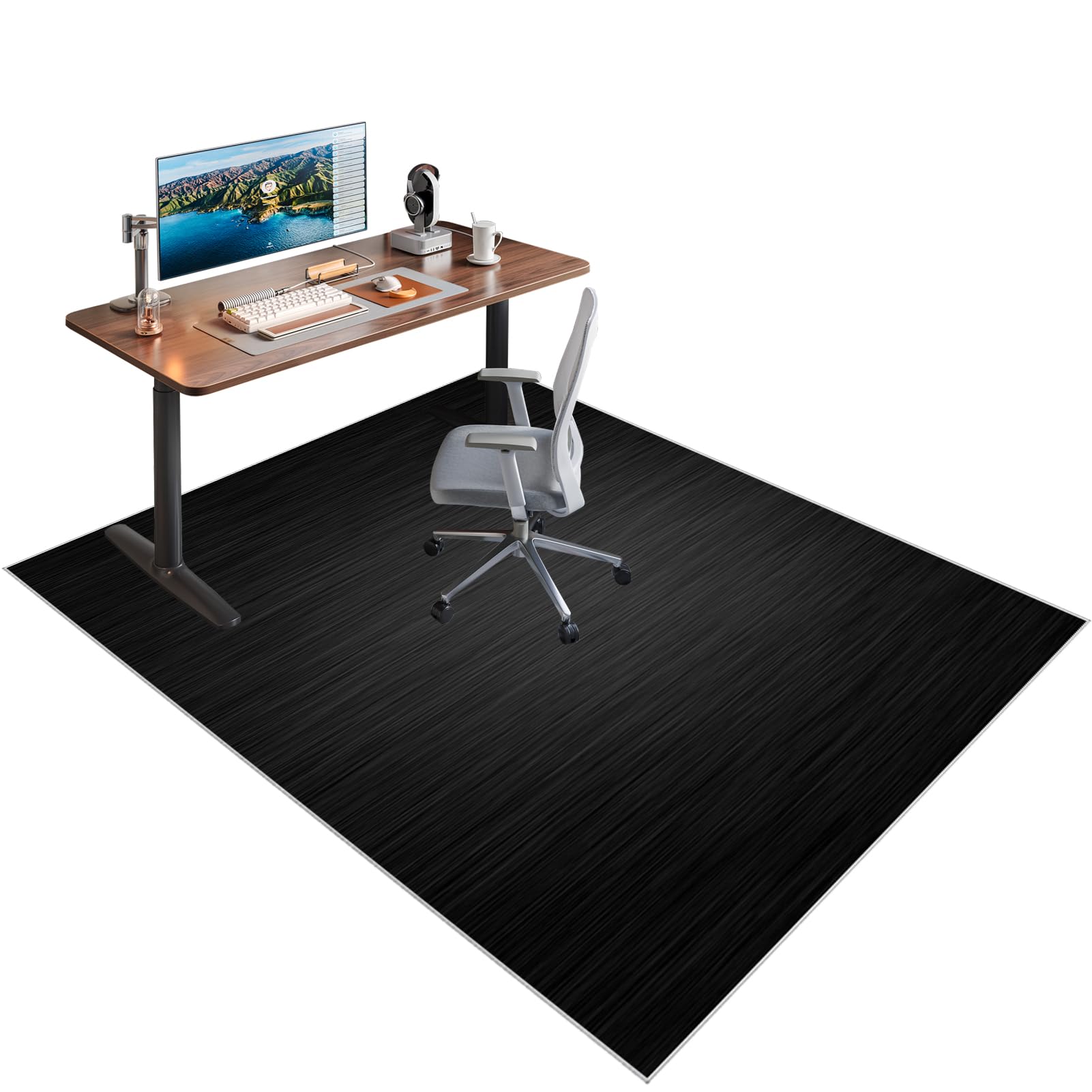 Xiaputcr Floor Mat for Office Chair Office Chair Mat for Hardwood Floor Non Slip Gaming Computer Chair Mat Multi-Purpose Floor Protectors for Rolling Chairs Carpet Protections Chair Mats 100 x 150 cm