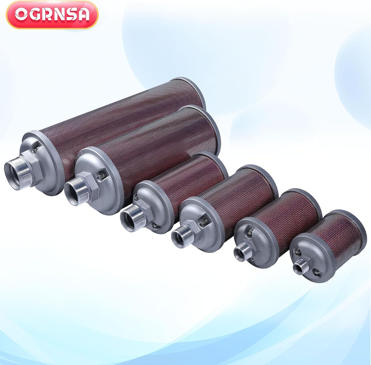 XY-07 DN20 Dryer Silencer，Air Compressor Silencer 3/4"，Drying Machine Diaphragm Pump Exhaust Noise Reduction XY07 Muffler Replacement Part