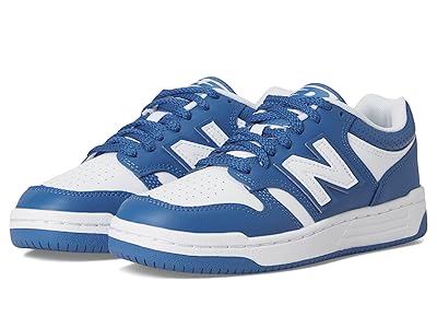 New Balance Kids B480 (Big Kid) Kids Shoes White/Blue Agate