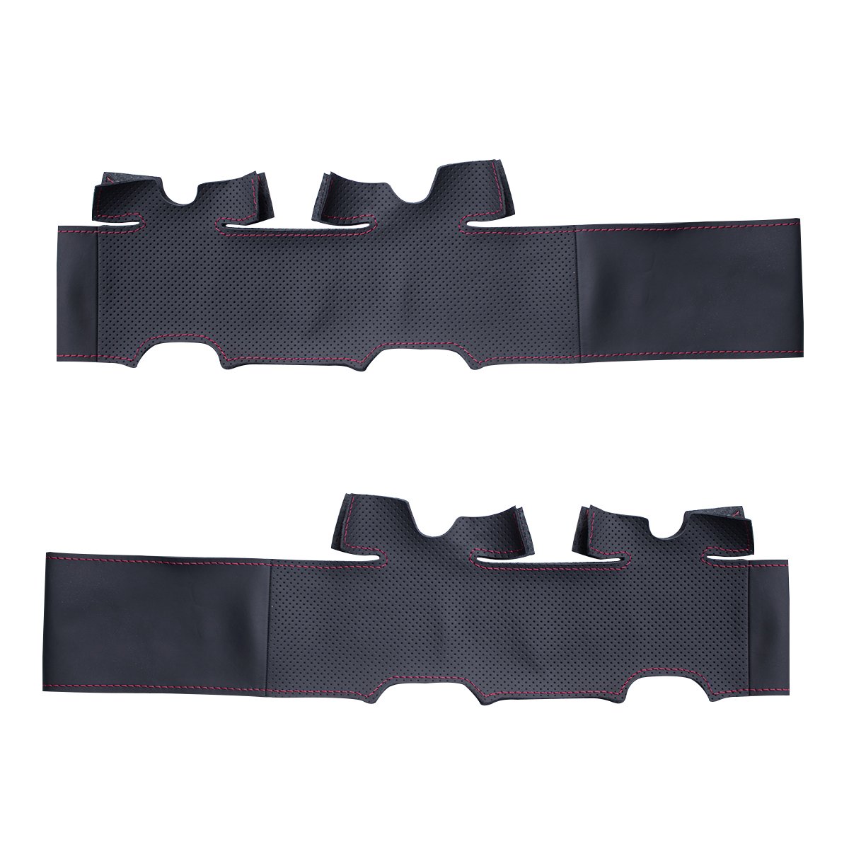 MEWANT Funda de Volante a Medida para Coser Mercedes-Benz Viano | Mercedes Benz W639 Viano 2006-2011 / Vito 2010-2015 / Volkswagen VW Crafter 2006-2016 piel microfibra Transpirable Duradero