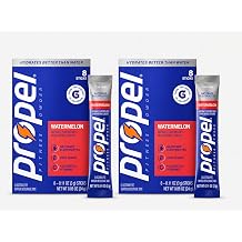 Propel Watermelon Electrolyte Powder Drink Mix, Zero Sugar Hydration Packets, 2 Pack 8 Count Each, with Vitamins, No Artificial Flavors Watermelon