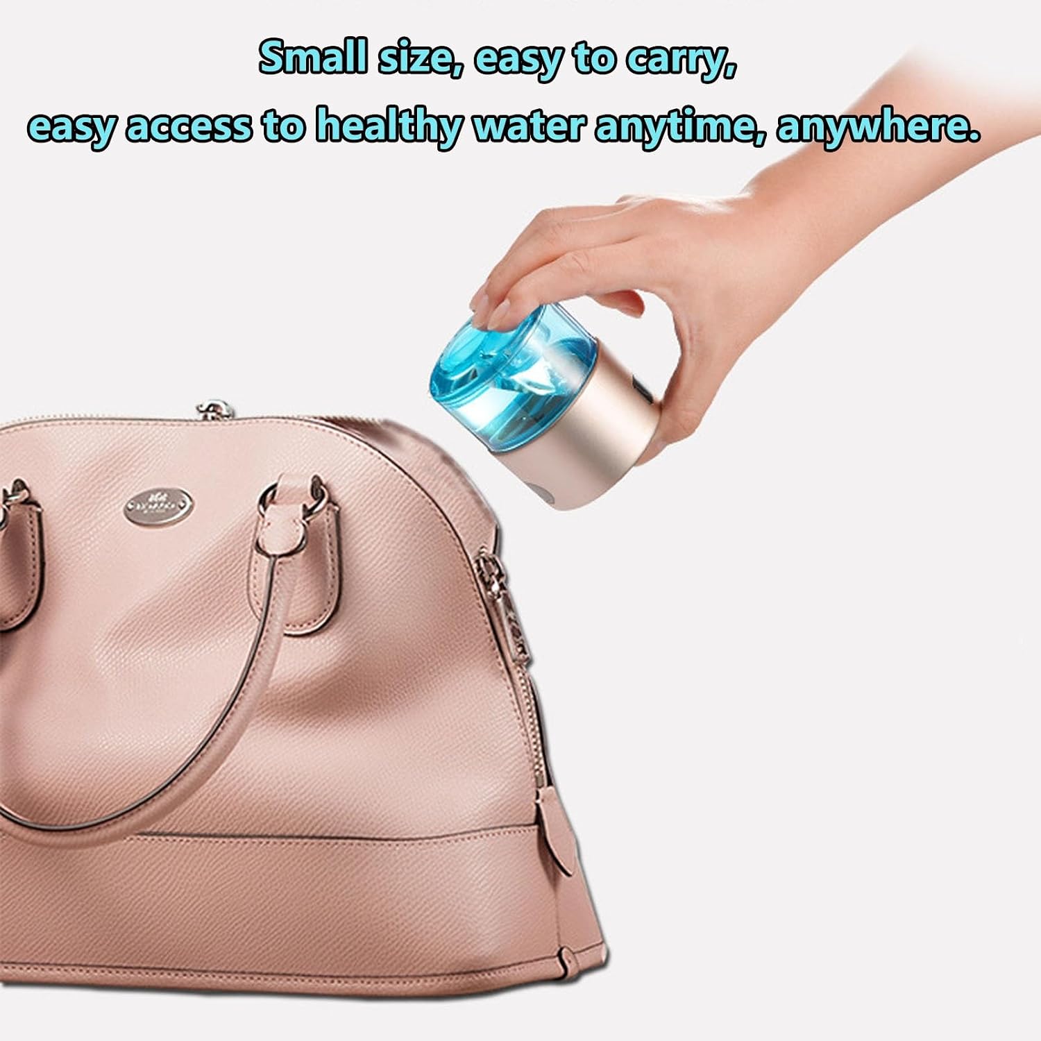 3-in-1 Molecular Hydrogen Rich Water Bottle Portable Hydrogen Water Generator Ionizer with SPE Technology 3 Minutes Make Hydrogen Concentration Up to 3000 PPB for Home Office Travel Use 260 Ml