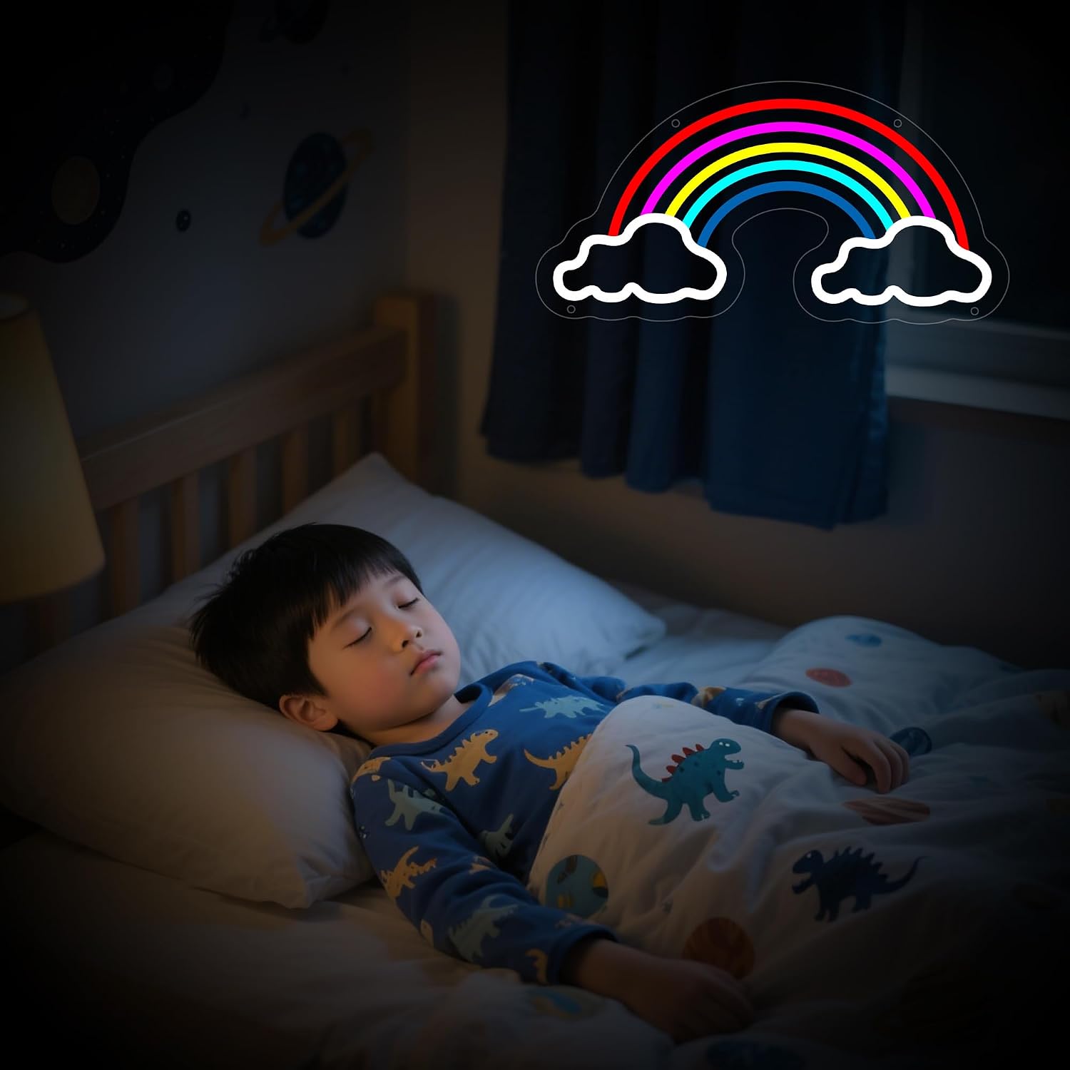 Rainbow Neon Sign for Wall Decor, Rainbow Led Signs for Home Decor, Dimmable Neon Light Sign for Bedroom, Game Room, Living Room, Bar Decoration, USB Powered Light Up Signs for Man Cave