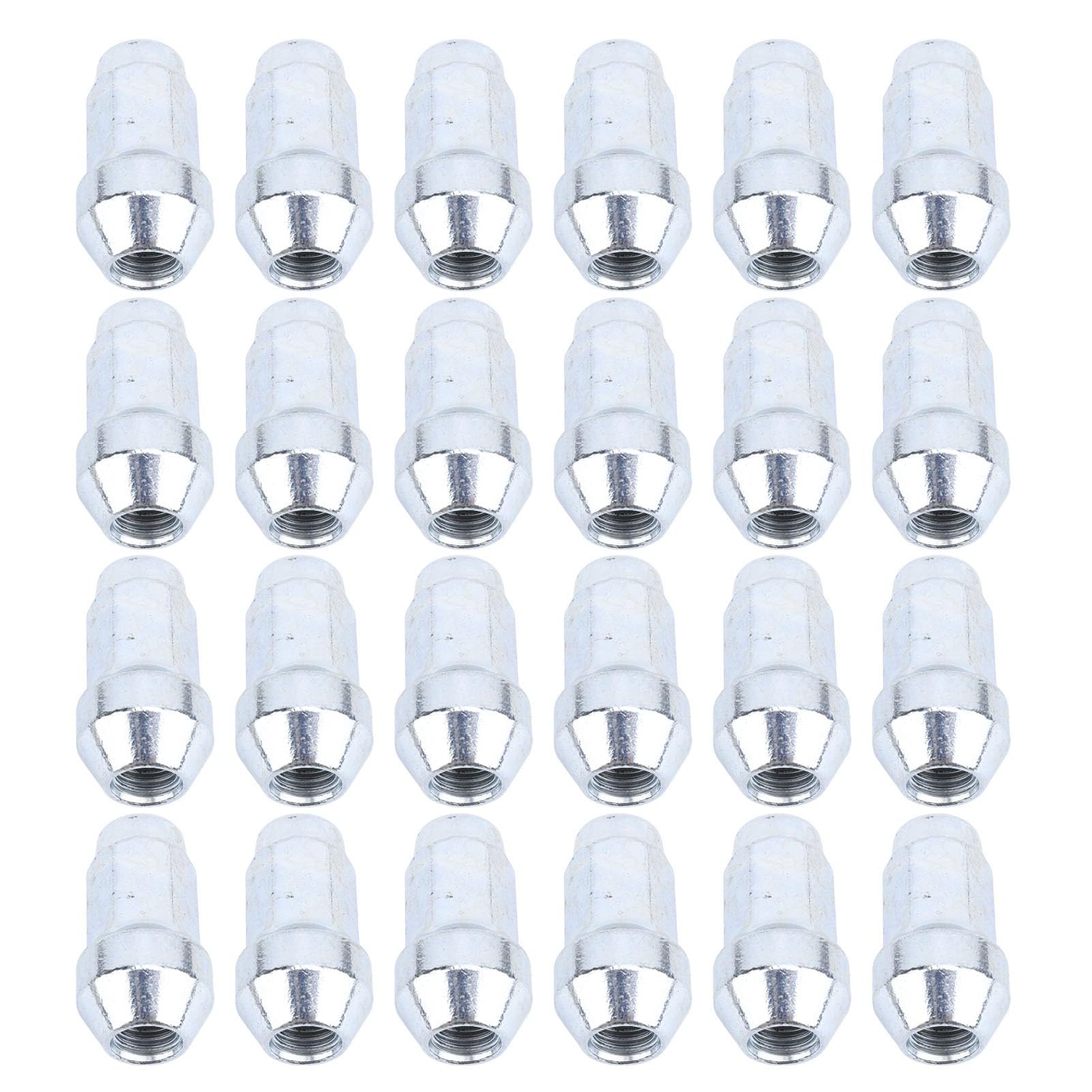 KIMISS Tuercas para ruedas OEM M14x2.0 para Expedition 2003-2014 y Navigator 2003-2014, juego de tuercas para aletas de acero resistente de 24 piezas para la sustitución