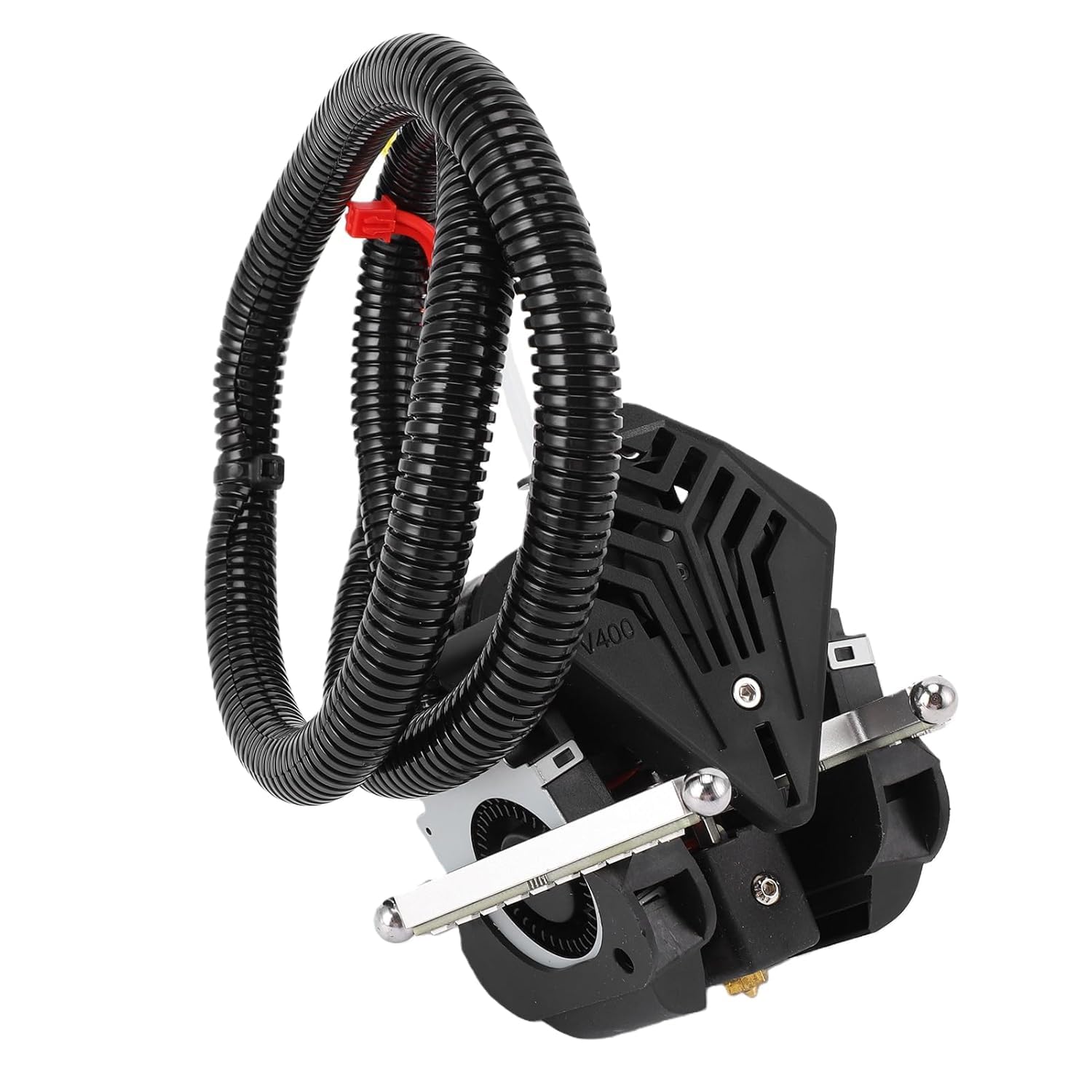 V400 3D-Drucker-Effektor, kompatibel mit FLSUN V400 3D-Drucker, 3D-Drucker-Werkzeugkopf mit Dual-Gear Direct Drive Extruder, Kühlventilatoren, verbesserte Ersatzteile für V400