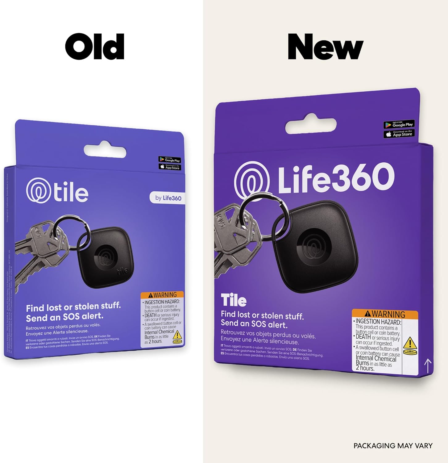 Life360 Tile - Bluetooth Tracker, Keys Finder and Item Locator for Keys, Bags and More. Phone Finder. Both iOS and Android Compatible. 1-Pack (Black) - 2