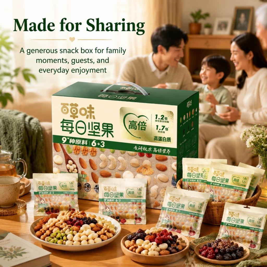 Snack Diario Puro De Frutos Secos Y, 750 G (30 Paquetes) | 6 Nueces + 3 Frutas | Bocadillos Saludables For Llevar, Paquetes Control Porciones