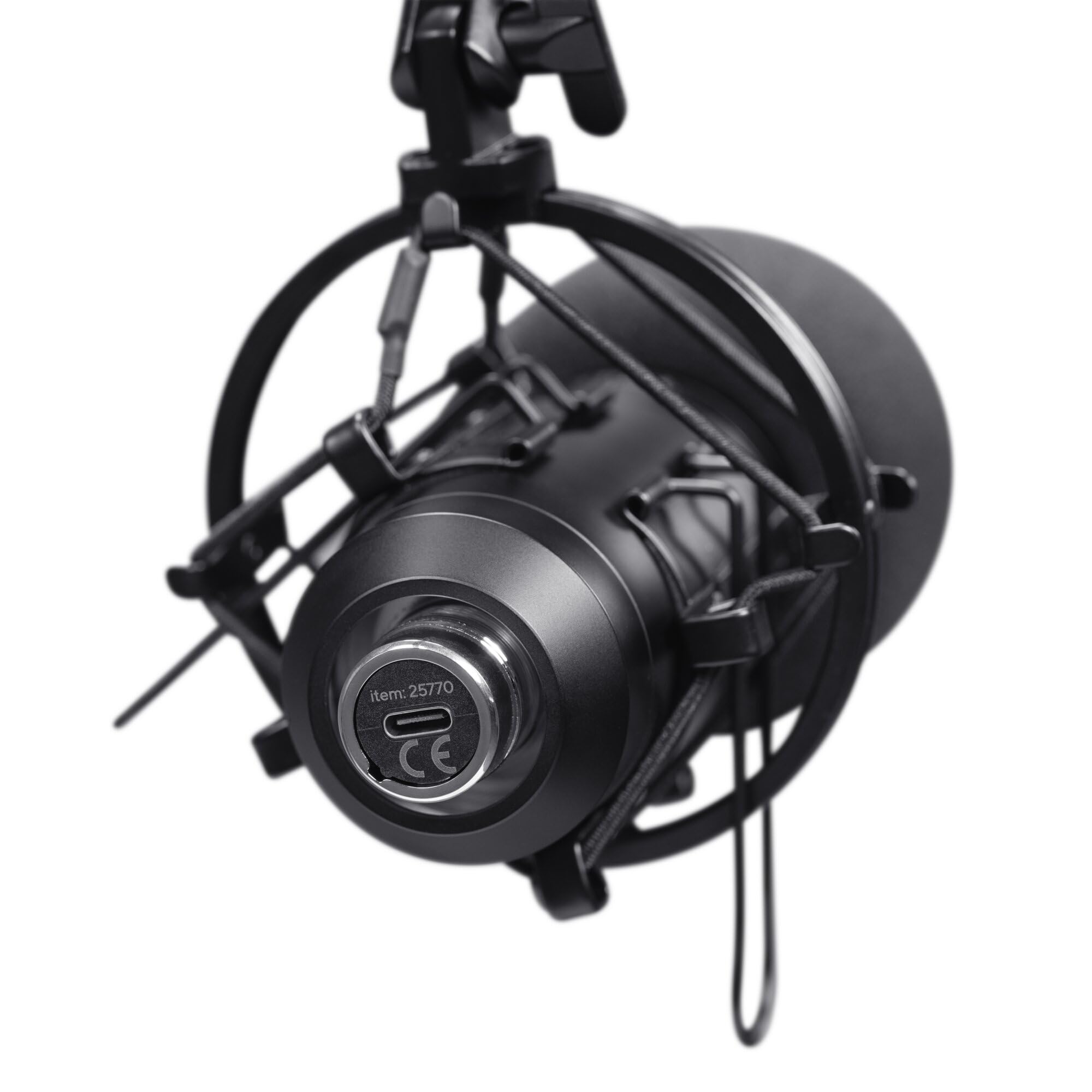 GXTrust Emita II Microphone avec Bras, Filtre Anti-Pop et Anti-Vent, Noir