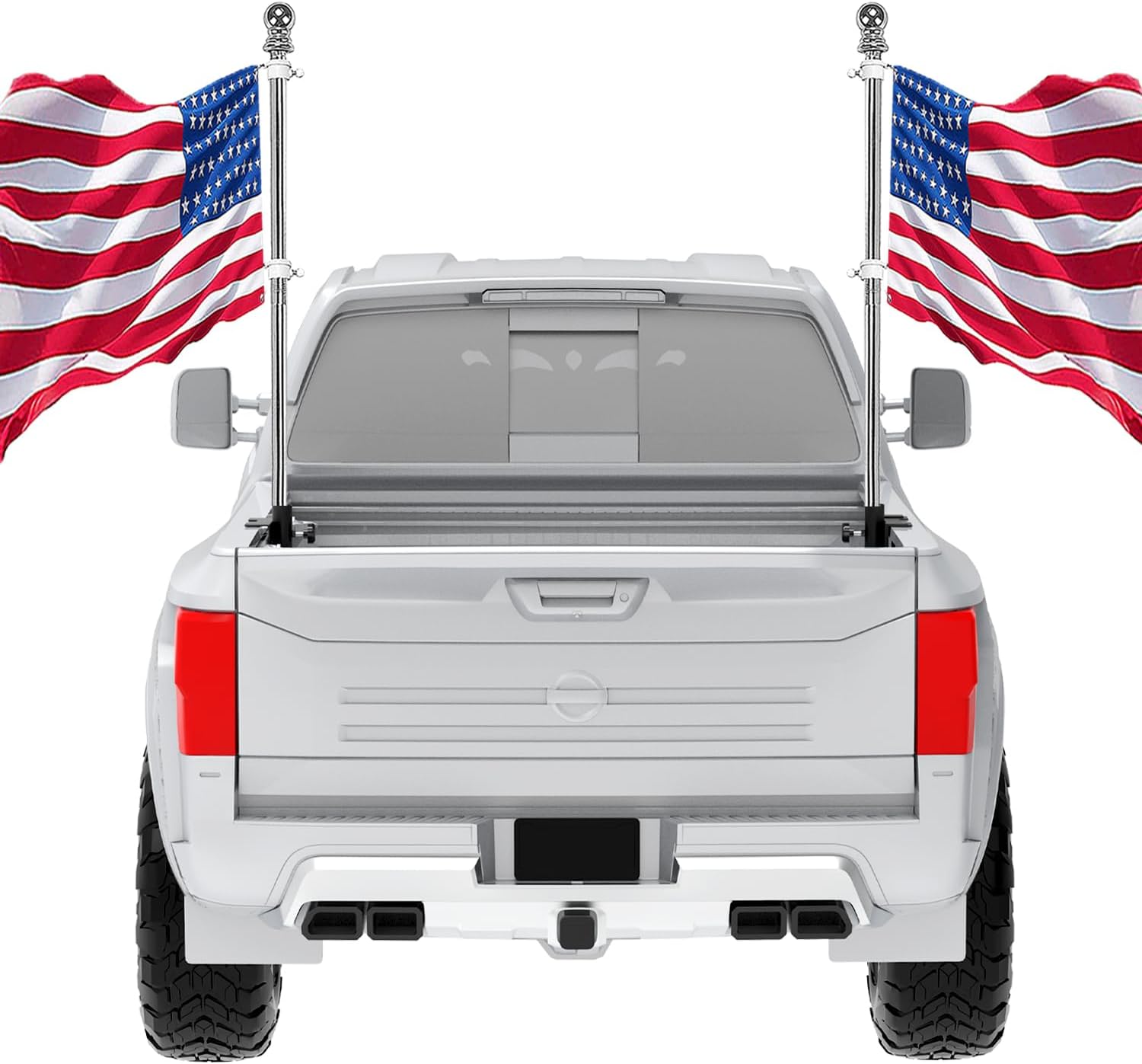 Truck Bed Rail Flag Pole Holder Mounting System Compatible
