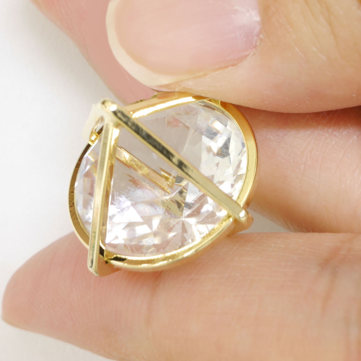 Amazon | ソフィア アクセサリーパーツ 立体ひし形チャーム 20×20mm