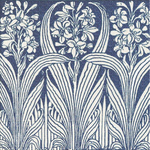 Art Needlepoint Blue Flower I Needlepoint Kit