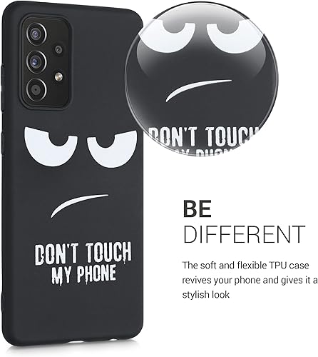 Miniatura 3 de kwmobile Funda de silicona TPU compatible con Samsung Galaxy A52  A52 5G  A52s 5G - Funda suave - contorno de viaje blanconegro