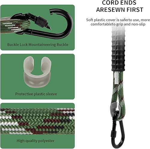 Miniatura 4 de Hamaca de cuerda de columpio de árbol resistente, correas ajustables extensibles para colgar, mosquetones de 1000 libras para todos los columpios,