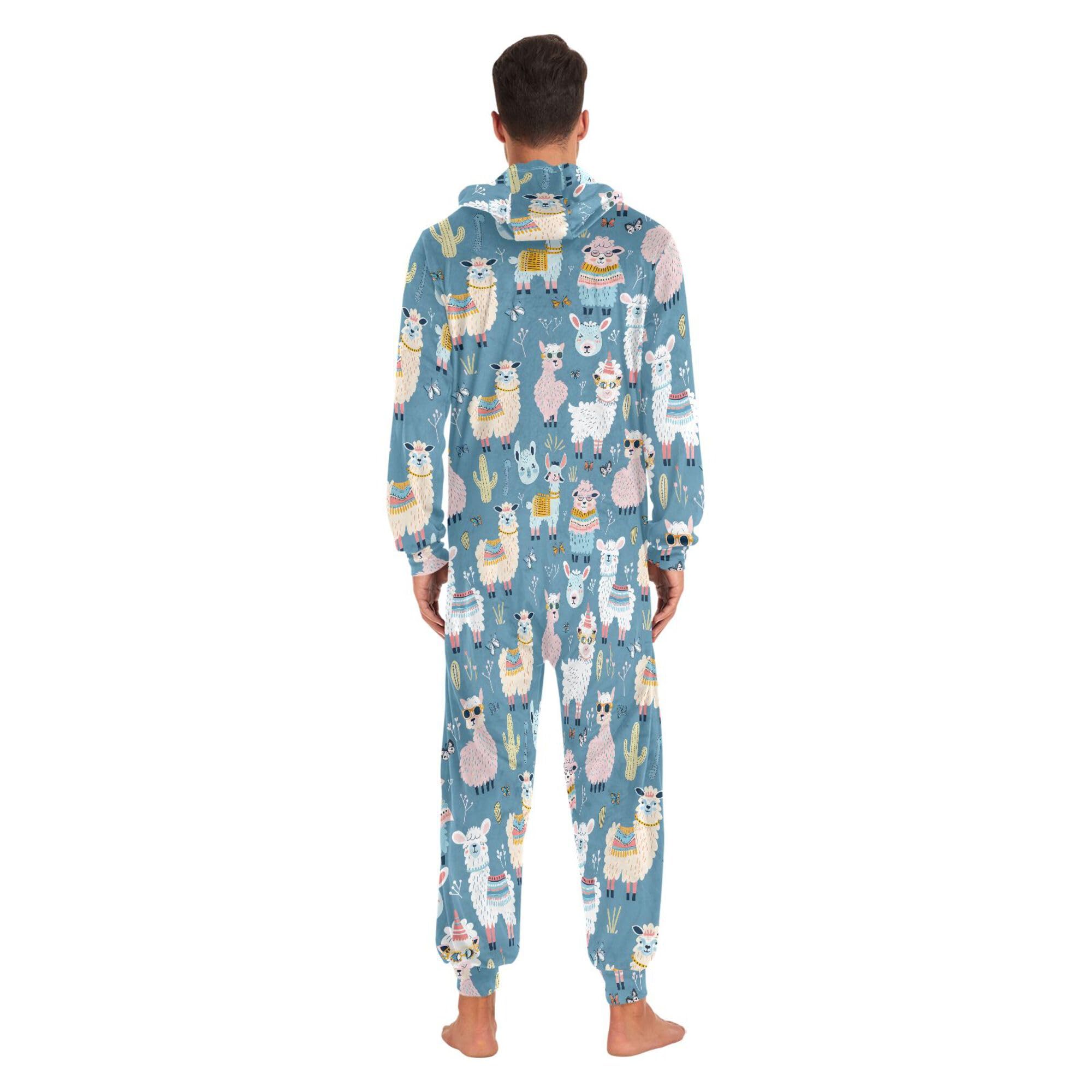 Pigiama con cappuccio per donne uomini coppie adulti, viola neon e pipistrelli stelle e lune pigiama tuta intera con zip up tuta abbinata pigiama basso peluche pigiameria da notte indumenti da notte