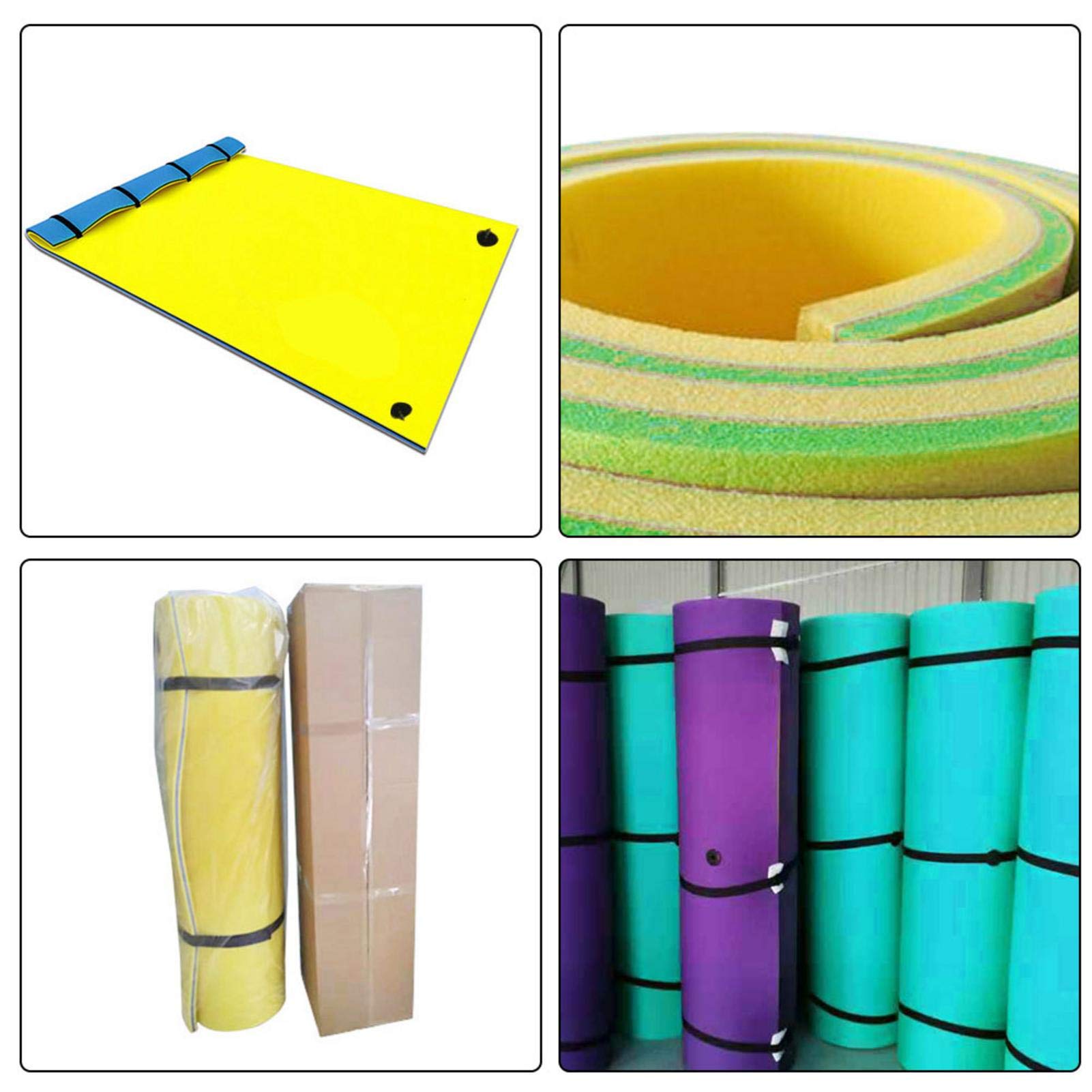 Materassino galleggiante per piscina, amaca galleggiante, in schiuma XPE, resistente all'usura per la spiaggia abbronzatura, sport acquatici, picnic