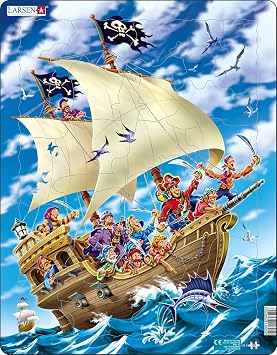 Larsen Puzzles Pirates 30 Piece Childrens Jigsaw Puzzle