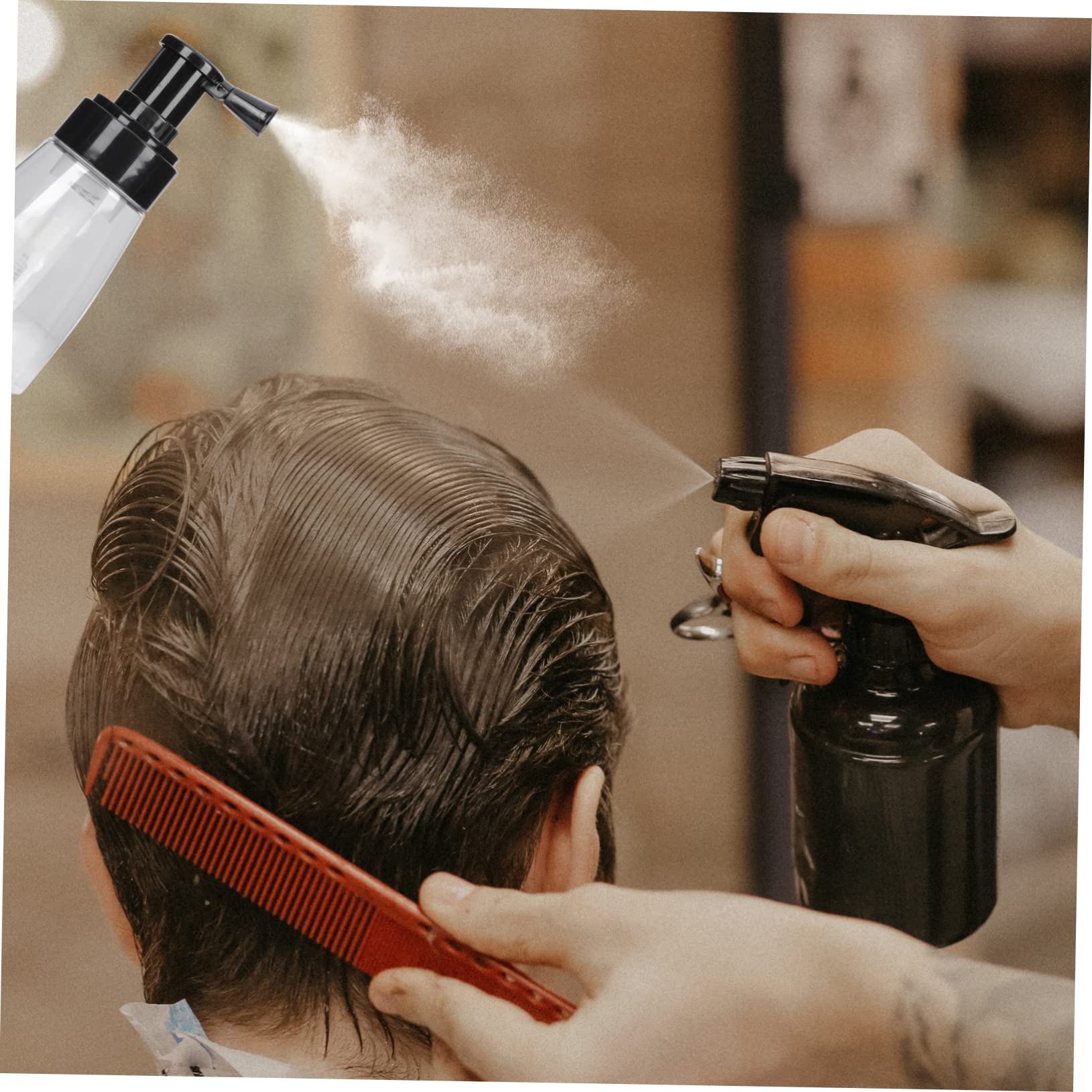 Angoily Duster Loose Powder Spray Bottle Loose Powder Container Salon Powder Bottle Dry Powder Travel