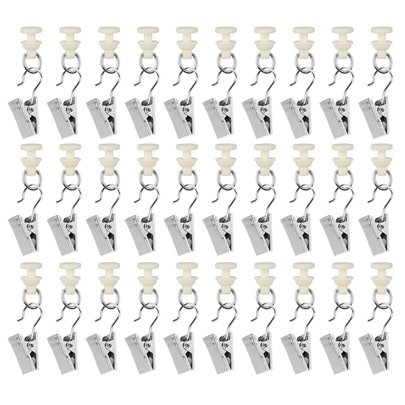 Multipurpose Curtain Clamps Curtain Accessories Hooks Clamps Gliders for Seamlessly Installation Hooks Iron Hook