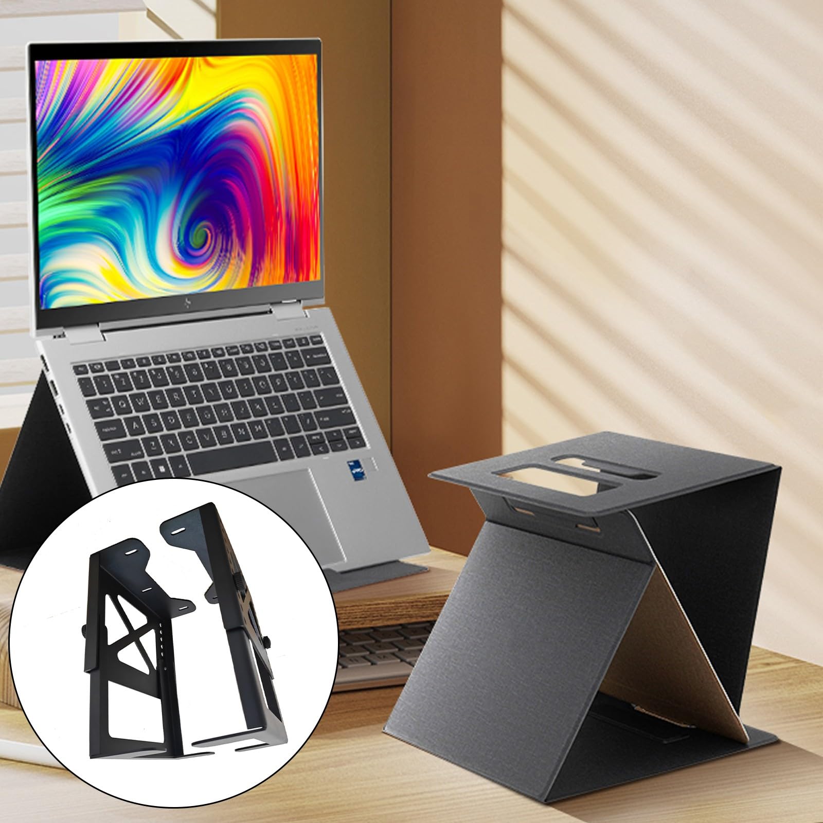 Sotto il Tavolo Supporto Del Computer Portatile Server Staffa di Stoccaggio Del Supporto Desktop Organizzatori Per NAS CPU Home Office Regolabile Sotto Desk Mount
