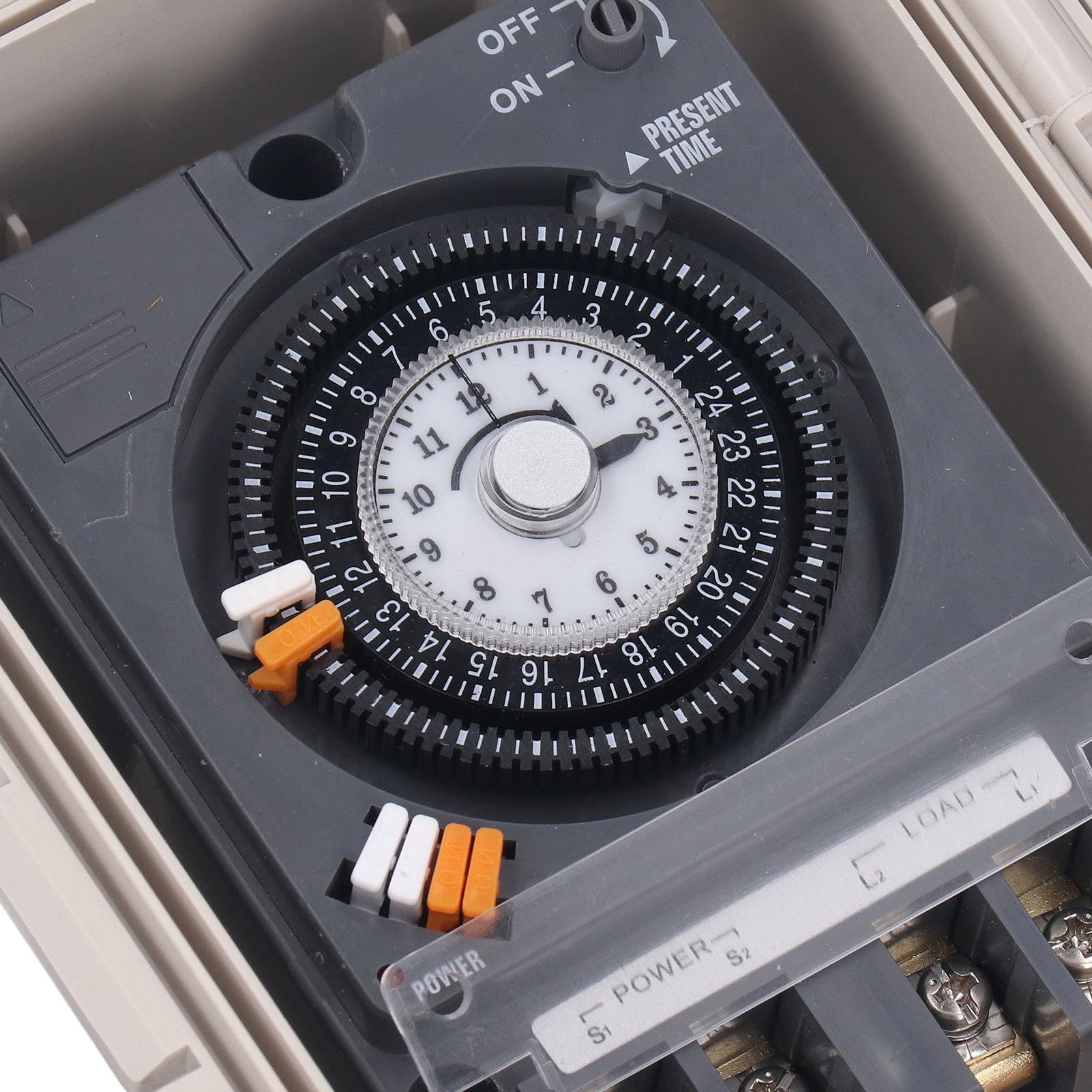 Zeitschaltuhr Mechanisch, 24h Programmierbarer Countdown Timer,