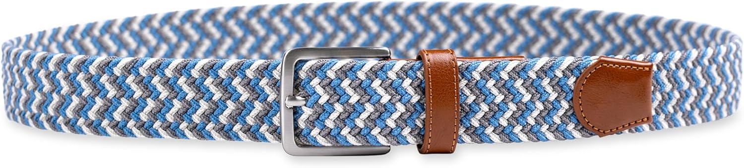 Dockers mens Casual Everyday Braided Fabric Fully Adjustable Web Belt - Image 4