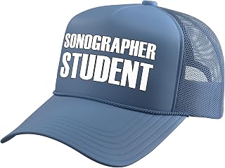 The New Awesome Sonographer Student Trucker Hat with Adjustable Mesh Back
