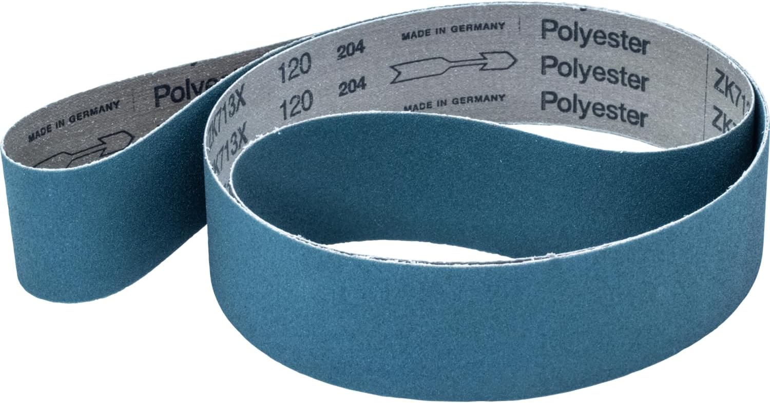 PFERD Abrasive Benchstand Belt - 72" x 2, 80 Grit - Universal Coarse Grinding, High Stock Removal - Pack of 10 - Part 49802