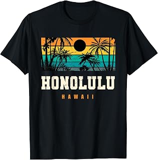 Honolulu Hawaii Honolulu Oahu Waikiki Beach Vacation T-Shirt