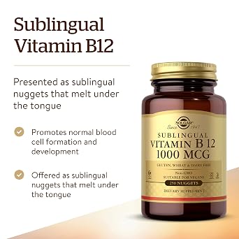 SOLGAR Vitamin B Bundle: B6 25 mg, 100 Tablets + Sublingual B12 1000 mcg Nuggets, 250 Count + B2 (Riboflavin) 100mg, 100 Vegetable Capsules