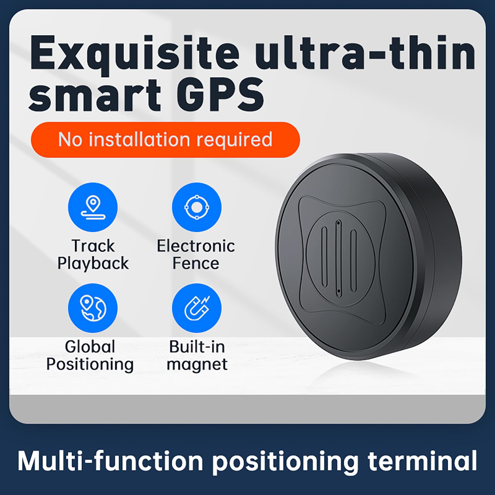 PROSSIMO GPS Compact - Dispositivo GPS, GPS Personale | -localizzatore GPS, Dispositivo antifurto GF10, Dispositivo antifurto GPS per auto, Forte magnetico, Nessuna installazione richiesta