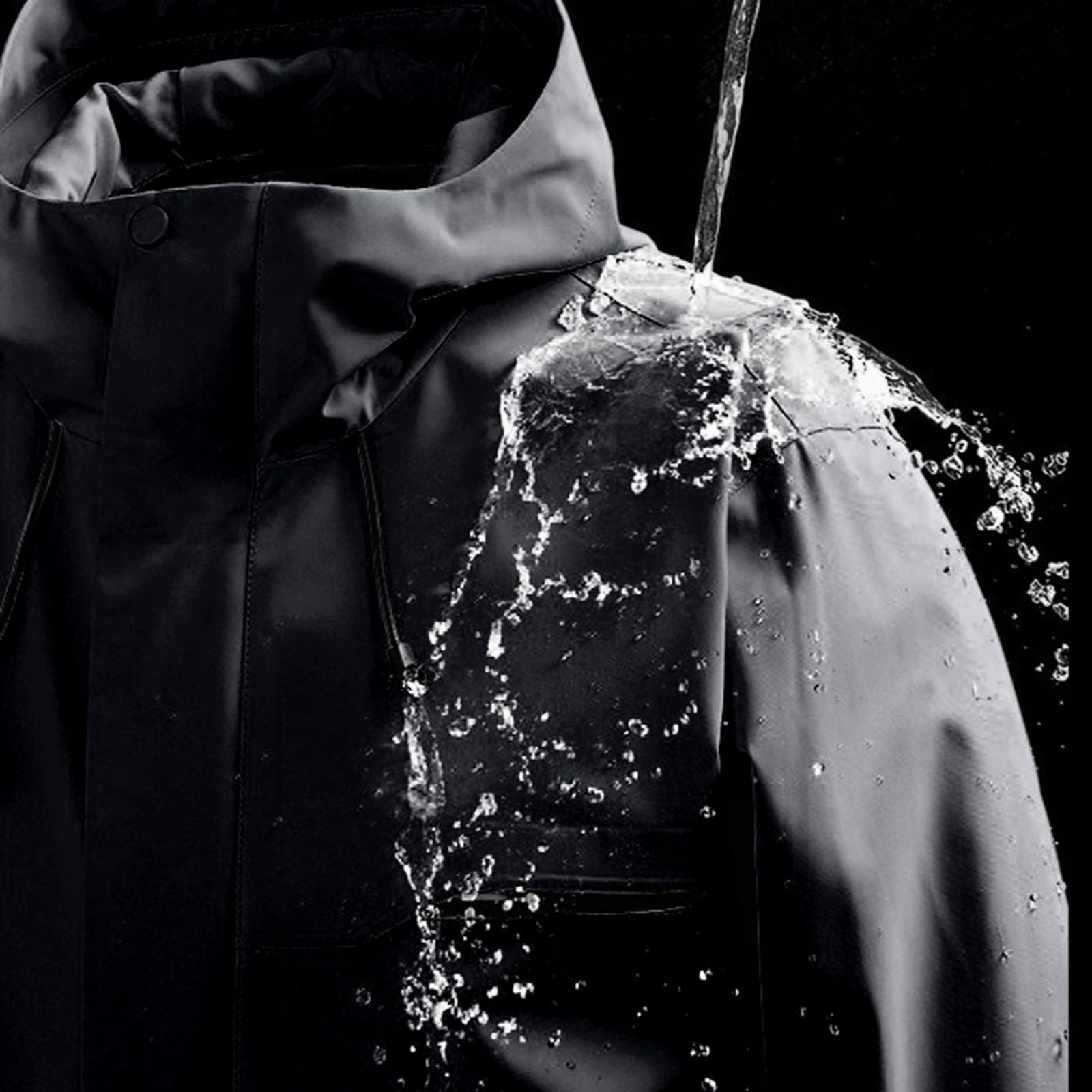 Giacca antipioggia da donna, 3 in 1, softshell, impermeabile, da donna, da uomo, confezione da 2 capi impermeabili da escursionismo, cappotti impermeabili invernali, parka impermeabile cerato, trench