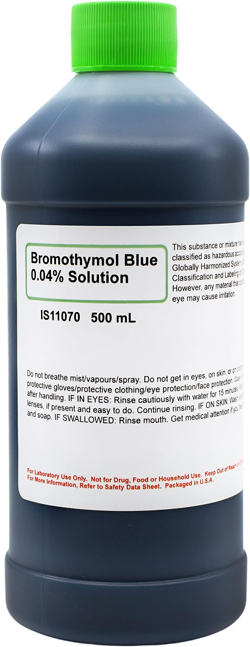 0.04% Aqueous Bromothymol Blue 500mL - The Curated Chemical Collection
