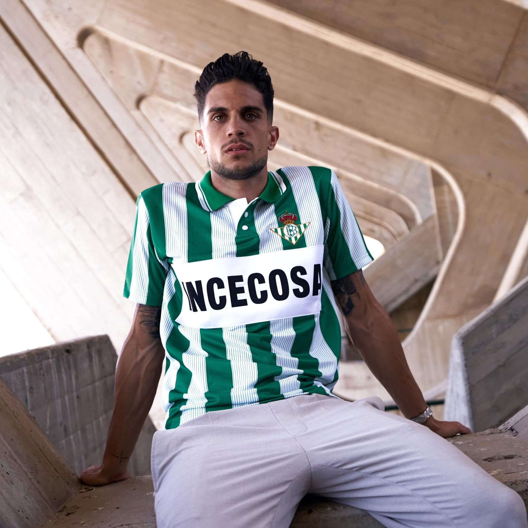 COPA - Maglia retrò - Calcio - Uomo - Real Betis 1993/94 - Verde/Bianco - 100% Poliestere