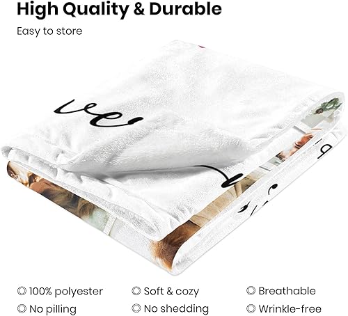 Miniatura 2 de Lacabin Manta de sublimación gruesa de sublimación, manta con prensa de calor, manta blanca en blanco, manta personalizable, 40 x 30 pulgadas