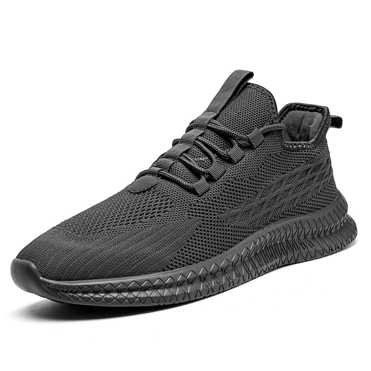 Mens Running Shoes Slip On Walking Sneakers Tennis Gym Shoes Casual Road Fashion Breathable Lightweight Workout Sport