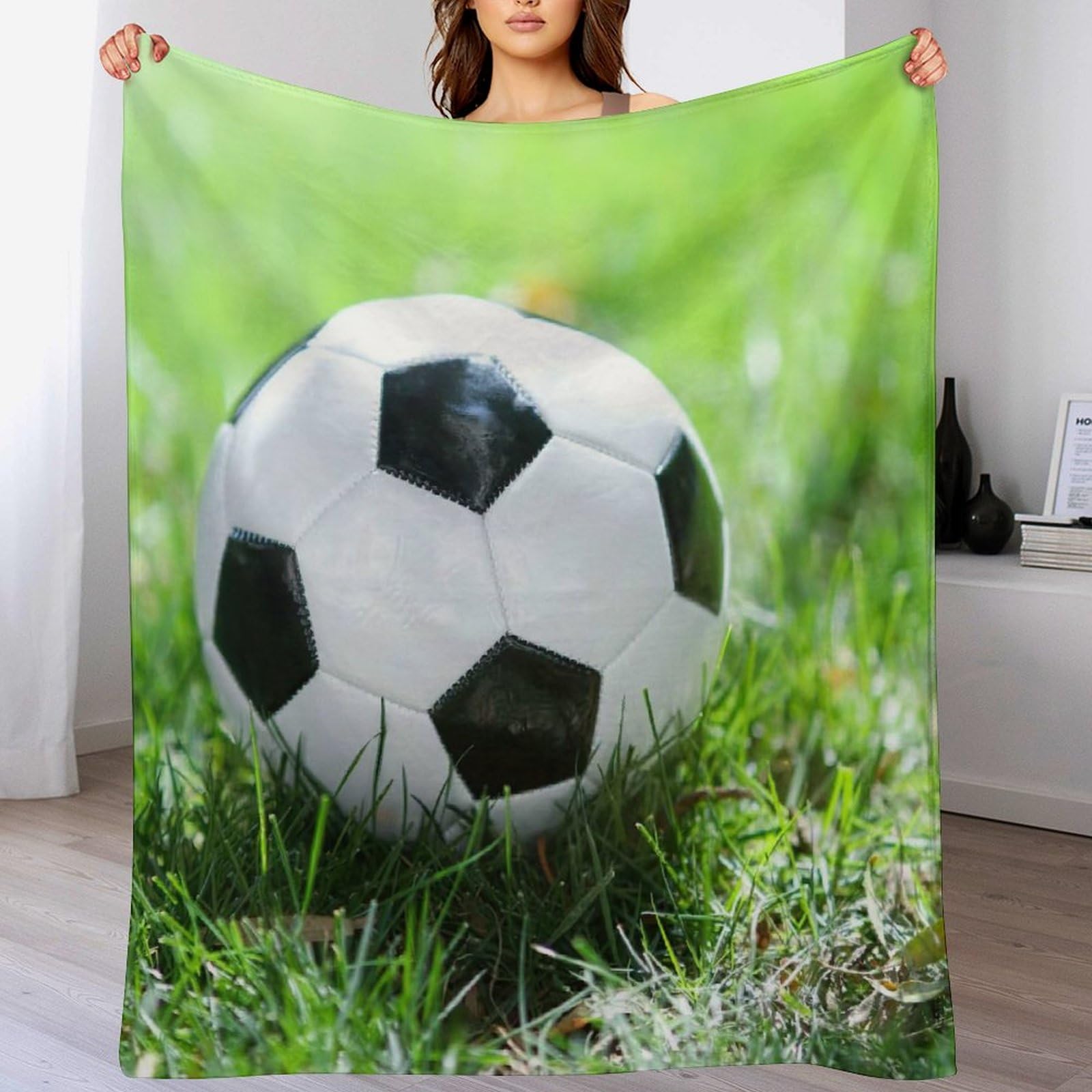 Couverture football ultra douce pour vos soirées match sur le canapé