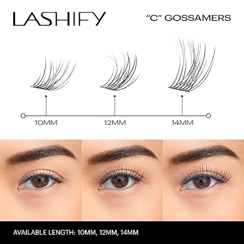 Miniatura 4 de Lashify Recambio de extensiones de pestañas Curl Gossamer  Recambio de kit de control  Logra un aspecto natural con pestañas postizas DIY de 0.51