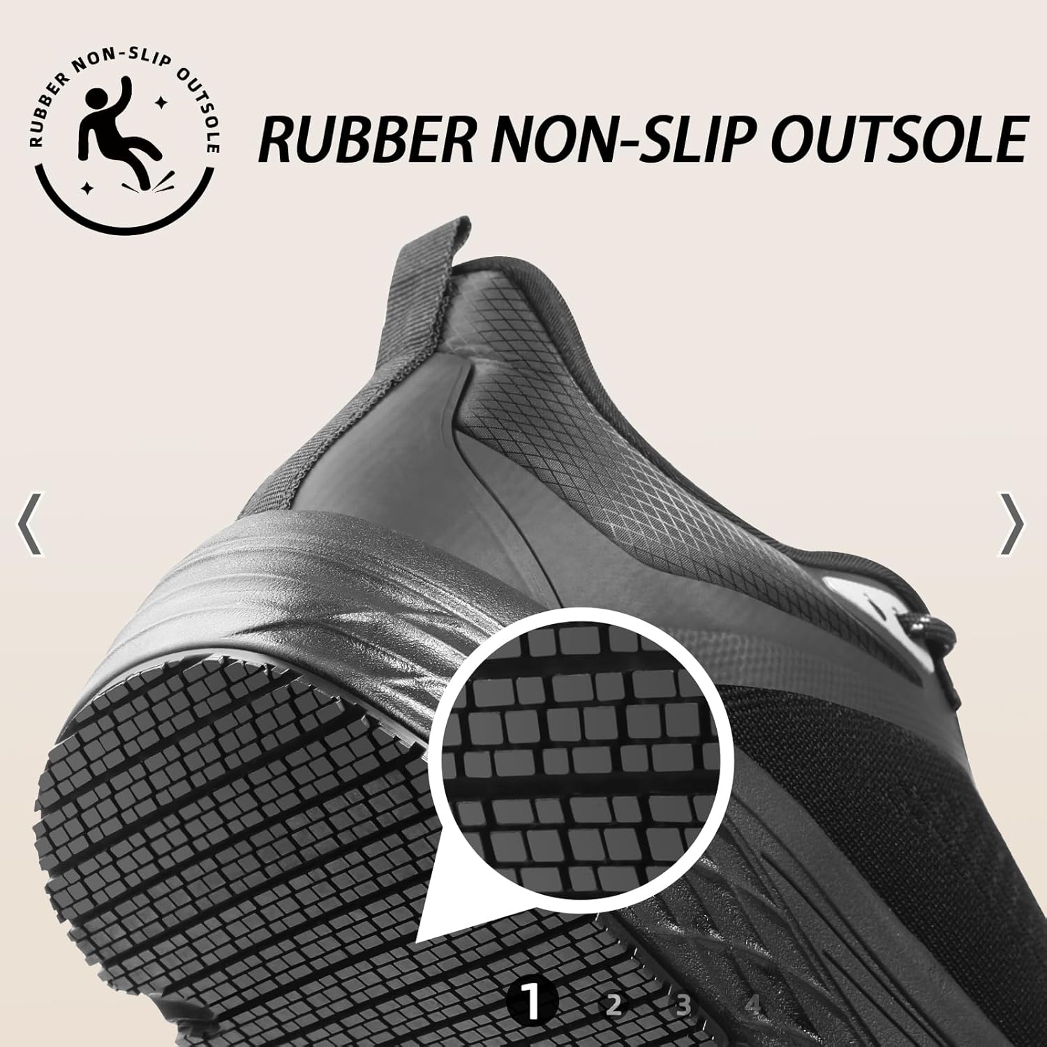 Non Slip Work Shoes for Men, Water Resistant Chef Shoes for Restaurant & Food Service, Zapatos de Trabajo para Hombre Antideslizantes - Image 3