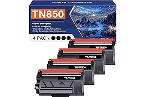 TN 850 High Yield 4 Pack - 10,500 Page Yield For Brother...