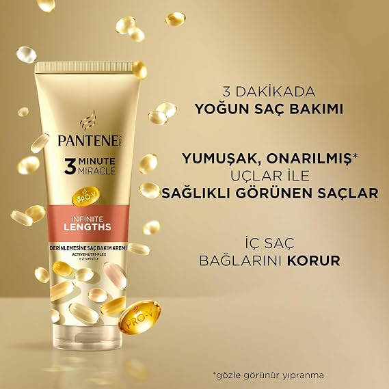 PANTENE Miracle Infinite Length Saç Kremi 220 ml