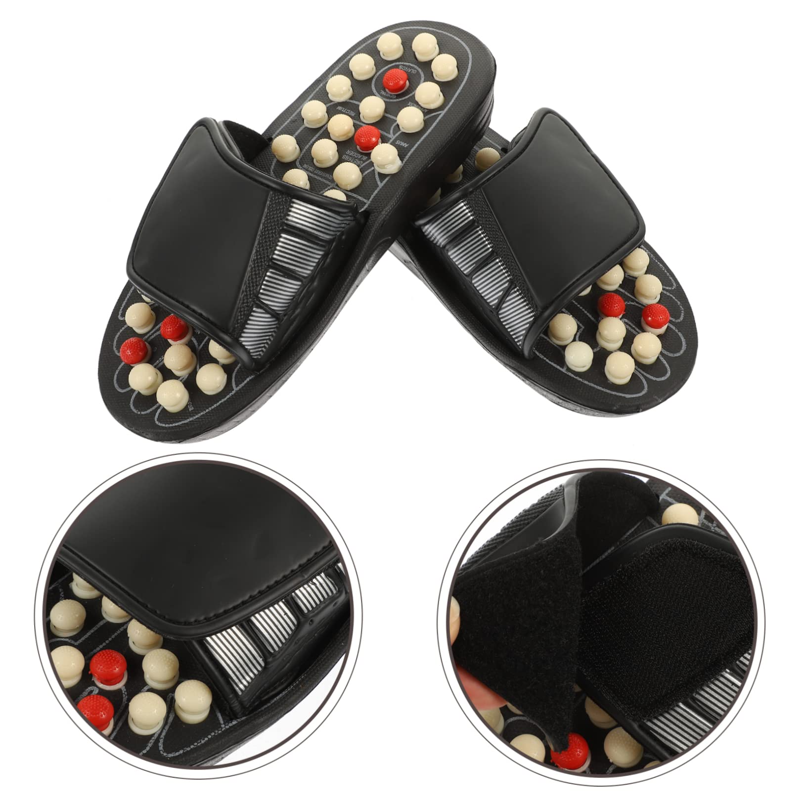 Akupunktur Massage Slipper zur Fußpflege Pu und Eva Material Entspannung für Fußsohle Fördert Blutzirkulation Unisex Massage Sandalen für Fußmassage