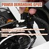 2 pieces PCIe 8 pin to dual 8 pin (6+2) power adapter for GPUs PCI-e power supply extension cable 8.66 inch (22 cm)