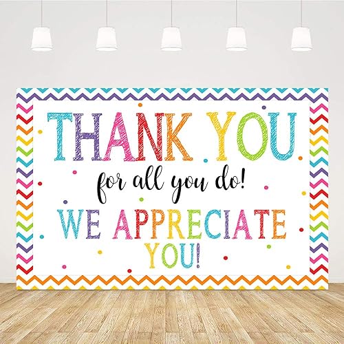 Fondo de agradecimiento de 5 x 3 pies para todo lo que haces, fondo de felicitaciones, graduados, sé agradecido al profesor, doctor en clase de