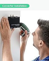 Vista 6 de LINOVISION Cámara de seguridad HDMI de 2 MP con salida HDMI o VGA, muestra video HD directamente en TV o monitor HDMI sin demora, bucle HDTVI