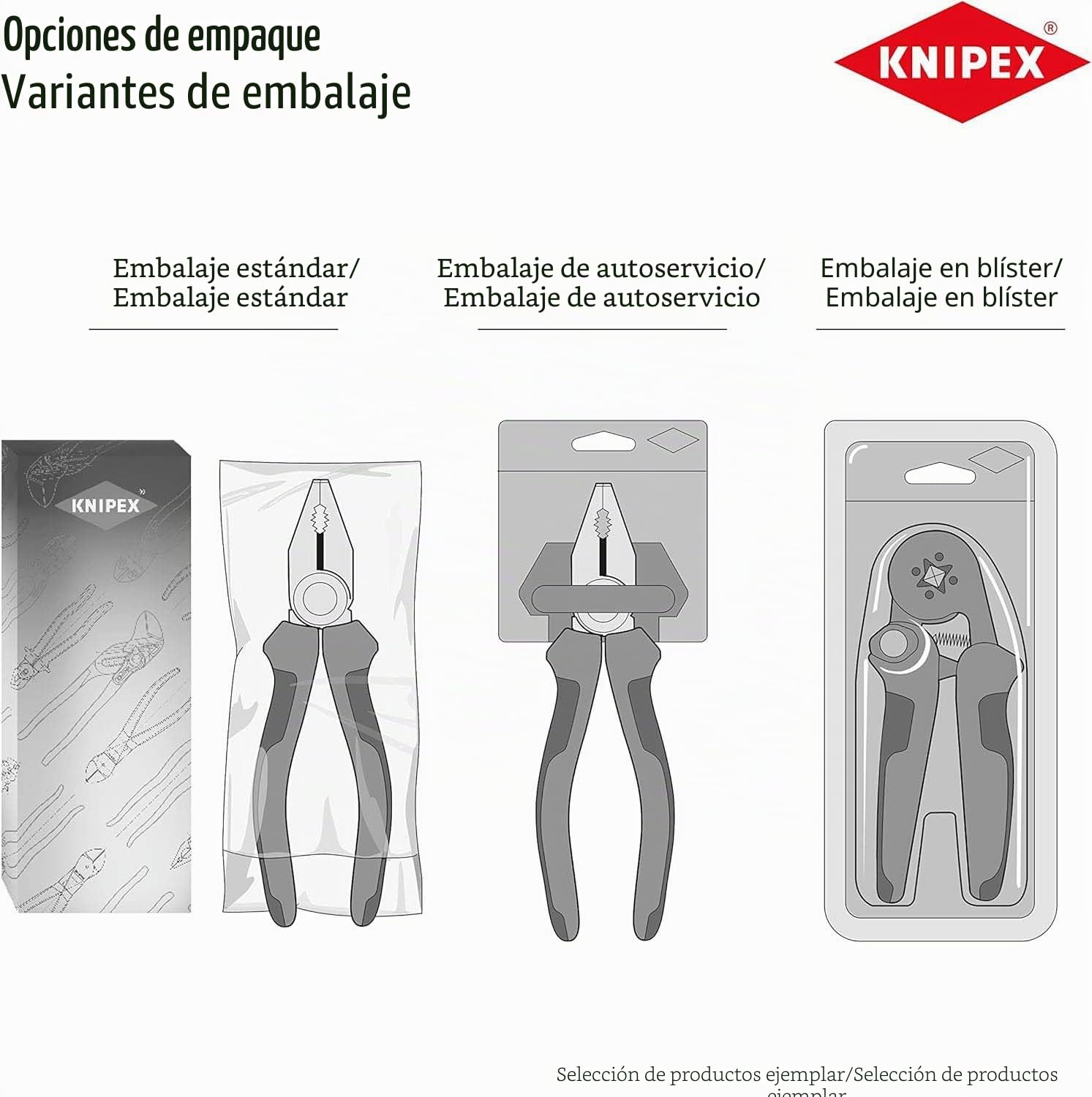 KNIPEX Alicates de corte diagonal con función de pelacables con mangos confort 160 mm, 14 22 160