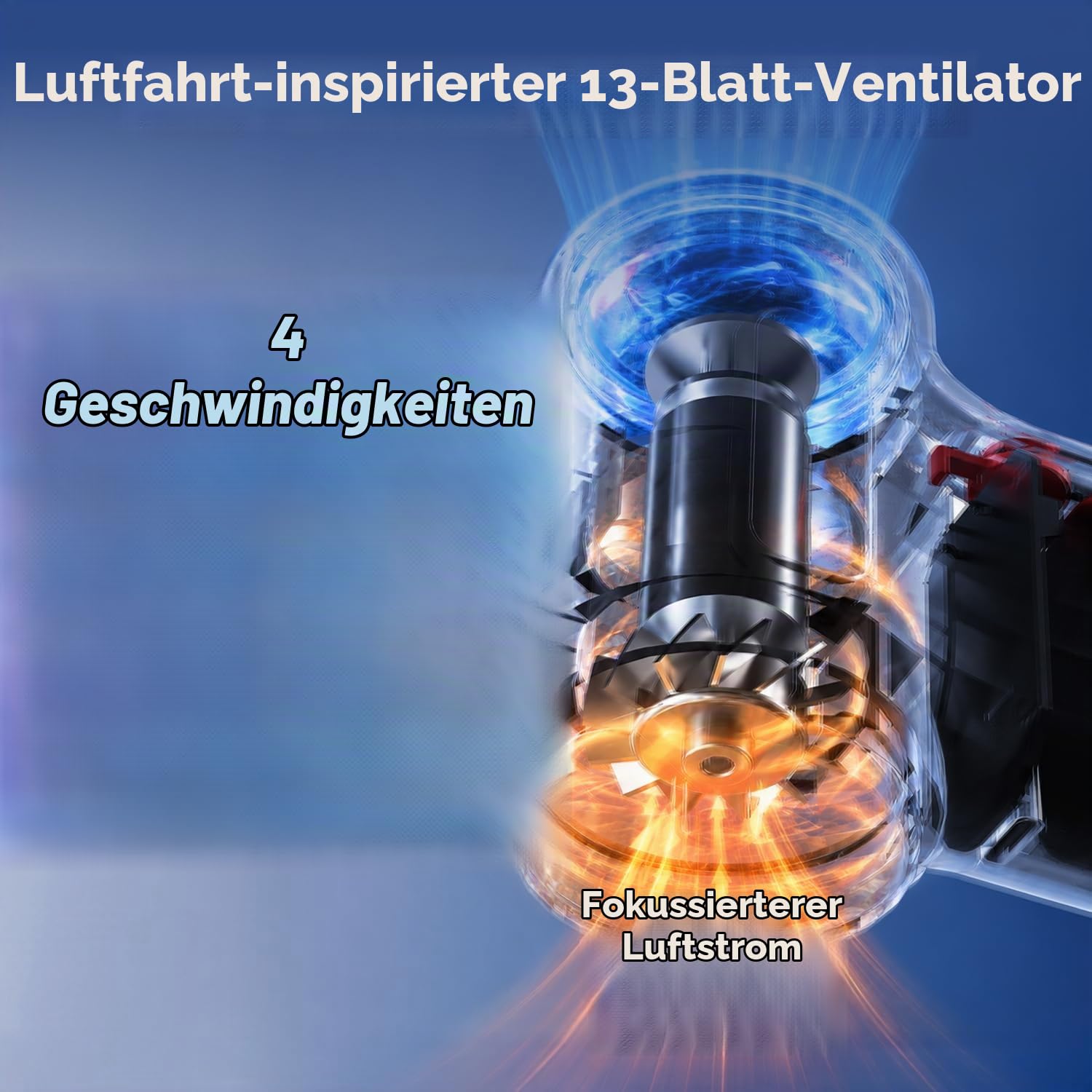 BEVIGOR HF99 Elektrischer Druckluftreiniger 110000 U/min,4-Gang,2,5h Ladung