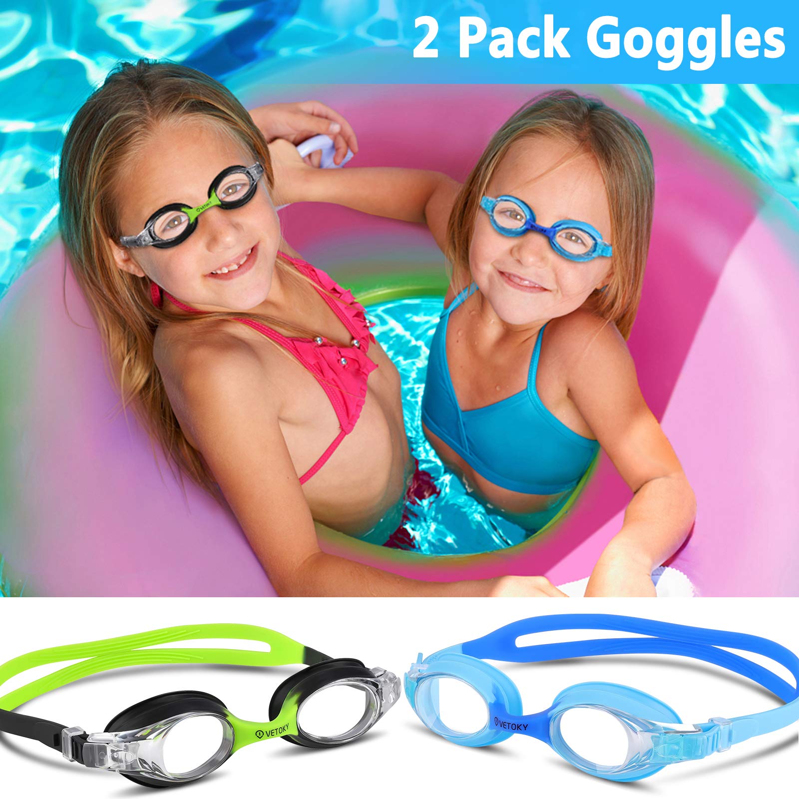 Lunettes De Natation Anti-buée Enfants - Silicone Souple