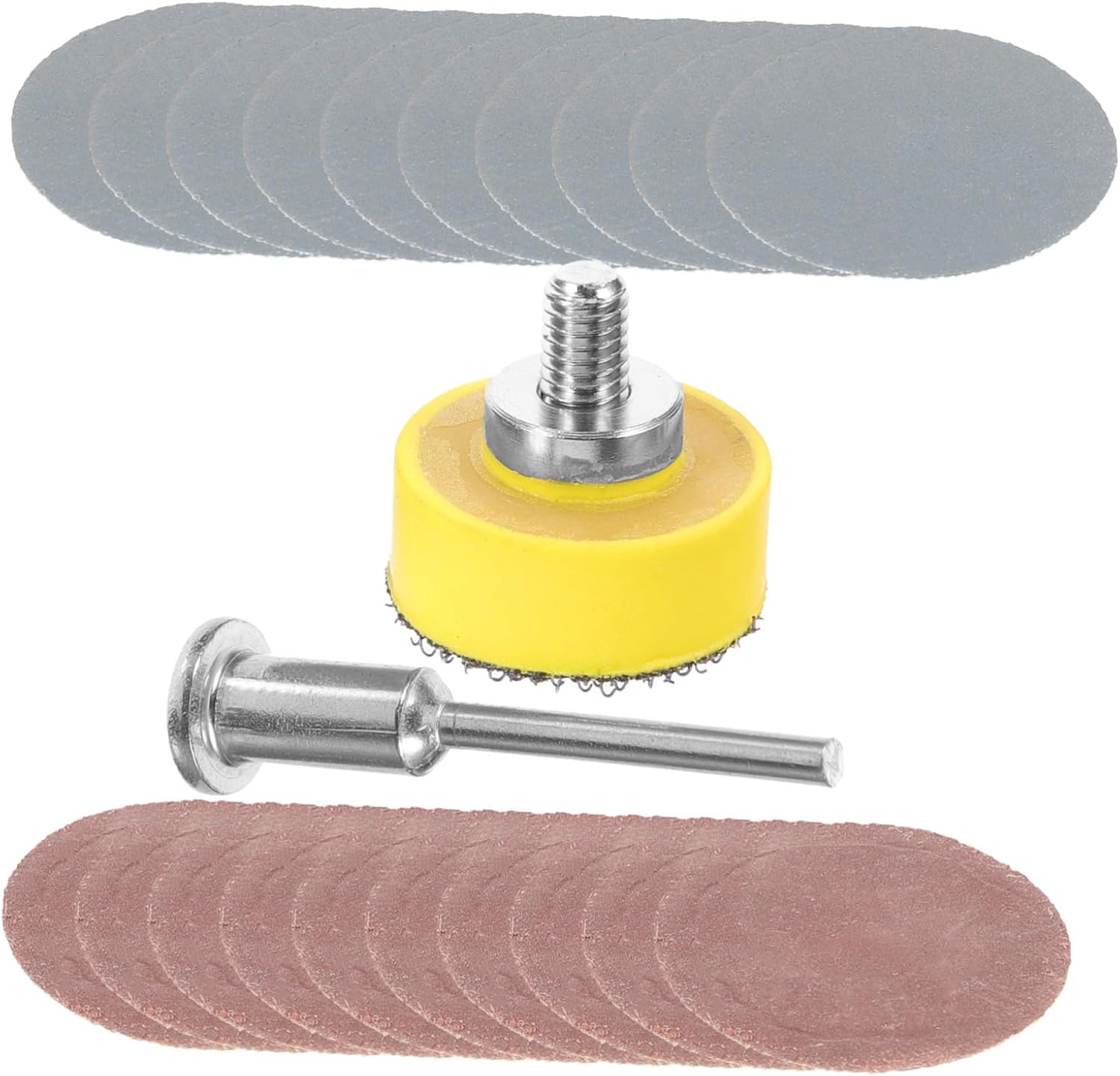 Sandpaper,3 Sets Drill Sanding Attachment Sandpaper Machine Sanding Sponge Multi Tool Sanding Pads Screwdriver Sanding Discs Hook and Sanding Pad Oscillating Tool Sander Sand Paper Flocking