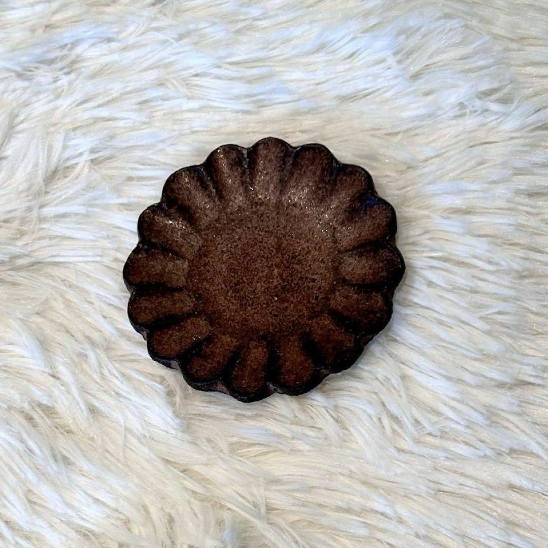 ノーブランド品小澤基晴輪花豆皿2枚セット3寸/約9cm,